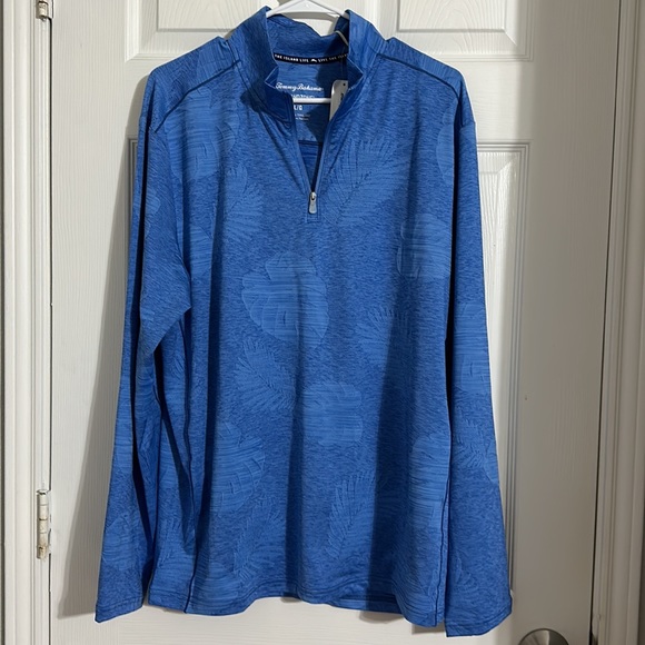 NWT TOMMY BAHAMA Delray Frond IslandZone Half-Zip Sweatshirt - Picture 6 of 7